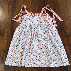 Sage&Lily Size 5 Red, White and Blue Floral Kids Dress